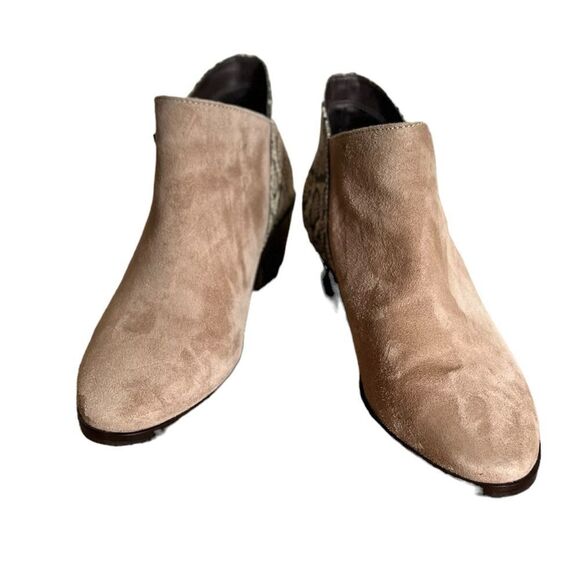 Cole Haan Gracy Bootie Snakeskin Suede Size 8.5 - Picture 2 of 7